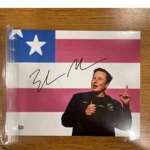 Elon Musk Autograph With COA